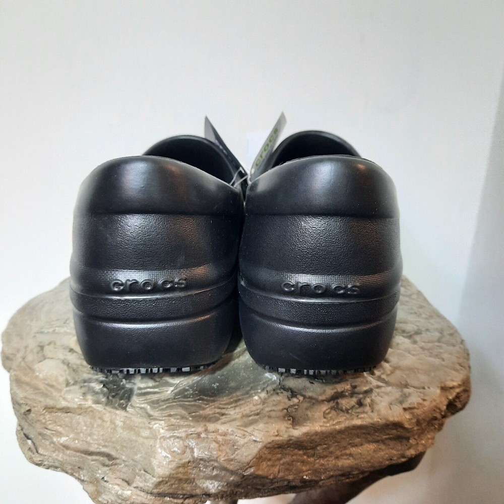 NWT Crocs Neria Pro II Clog | Slip Resistant Work Shoes Black Women's Size 10 - Picture 5 of 9